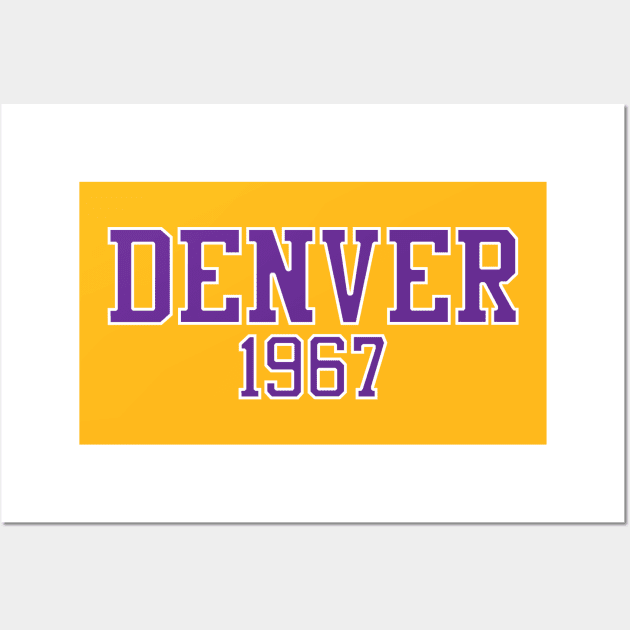 Denver 1967 (variant) Wall Art by GloopTrekker